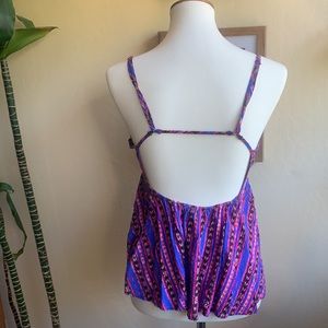 Open Back Neon Tank Too